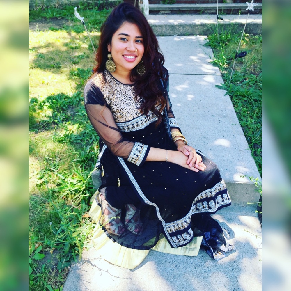 BLACK/GOLD/SILVER SALWAR KAMEEZ